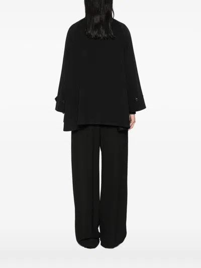 Tagliatore Wool Single Breasted Coat In Black