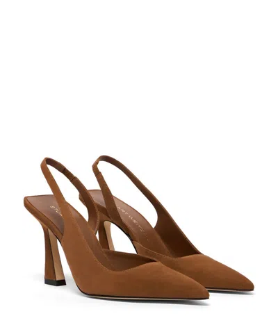 Stuart Weitzman Vinnie Slingback Heel In Brown
