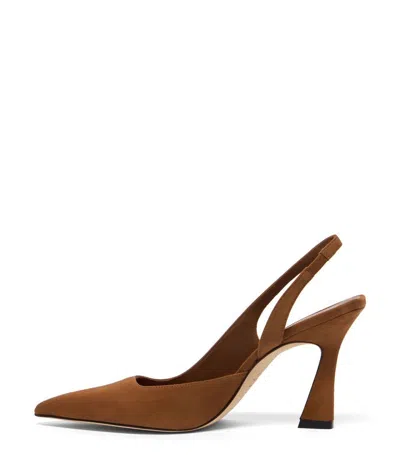 Stuart Weitzman Vinnie Slingback Heel In Brown