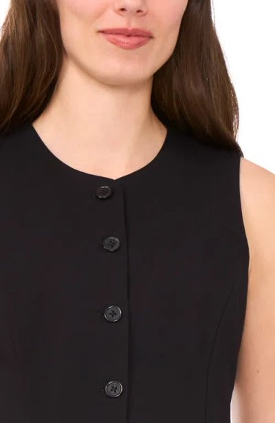 Halogen ® Button-up Vest In Rich Black 060