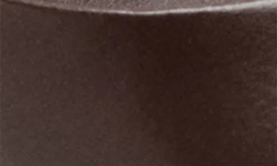 Mango Pointed Toe Slide Sandal In Dark Chocolate