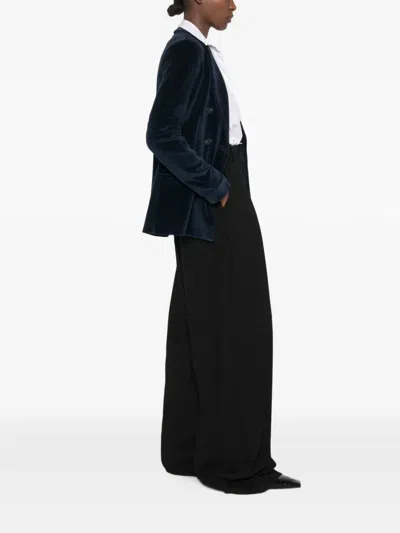 Ottod'ame Double-breasted Blazer In Blue