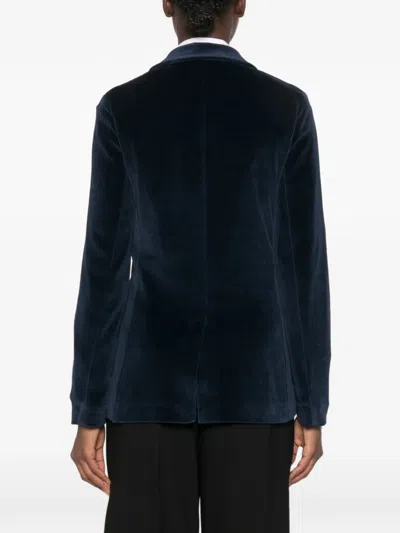 Ottod'ame Double-breasted Blazer In Blue