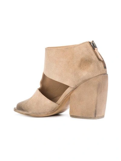 Shop Marsèll Cut-out Ankle Boots - Nude & Neutrals