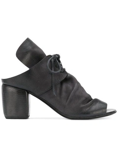 Shop Marsèll Laced Open Toe Sandals In Black