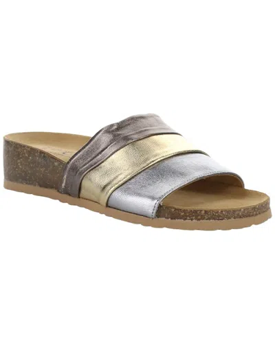 Bos. & Co. Libby Platform Wedge Slide Sandal In Multi