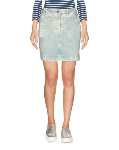 Shop Roberto Cavalli Denim Skirt In Blue