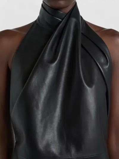 Balmain Leather Mini Dress