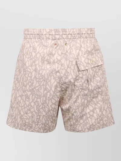 Agnona Polyester Cargo Shorts