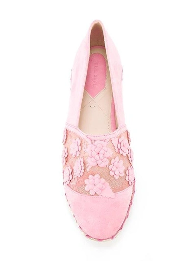 Shop Elie Saab Floral Studs Espadrilles In Pink