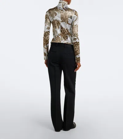Acne Studios Wool Straight Pants In Black