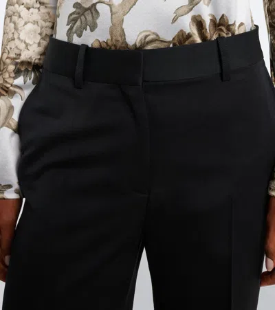 Acne Studios Wool Straight Pants In Black