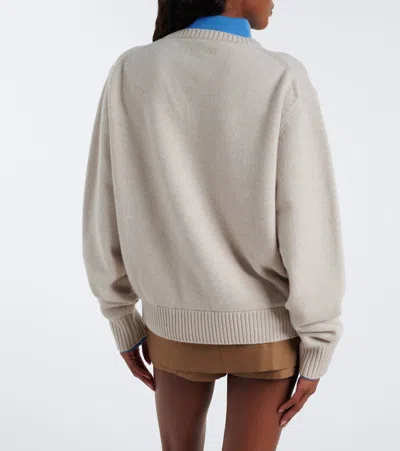 Acne Studios Layered Wool Sweater In Multi