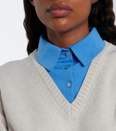 Acne Studios Layered Wool Sweater In Multi