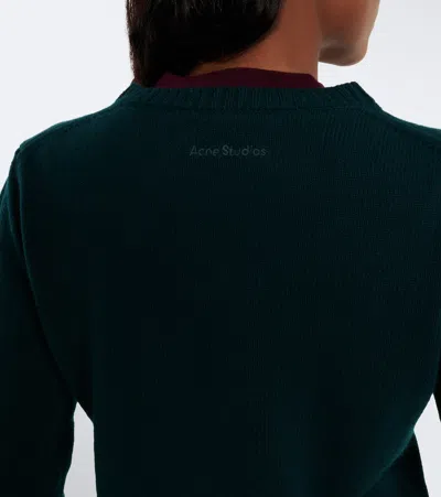 Acne Studios Ruffled Layered-effect Sweater In Multi