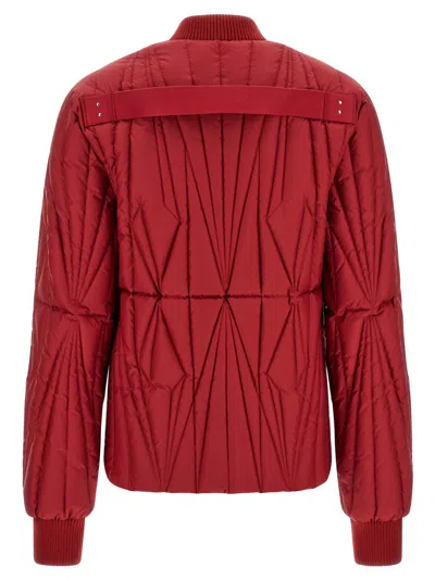 Rick Owens Down Jacket In Red