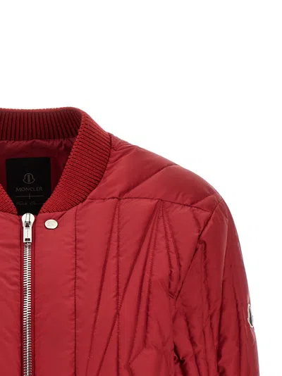 Rick Owens Down Jacket In Red