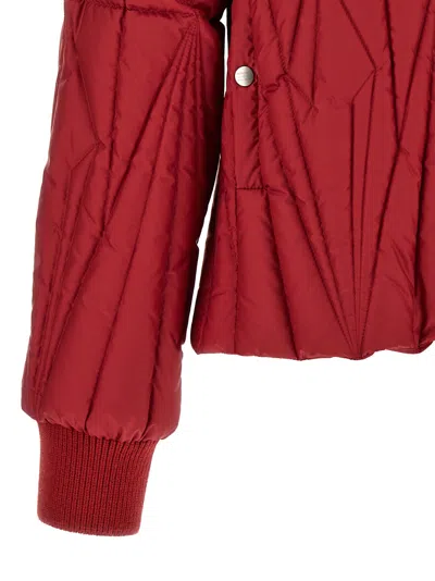 Rick Owens Down Jacket In Red