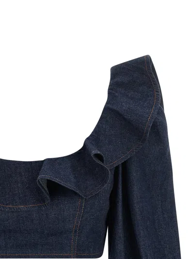 Zimmermann Aster Blouse In Navy