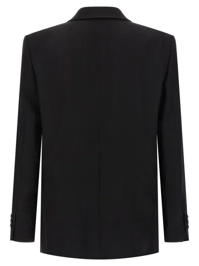 Balmain Crystal-embellished Blazer In Black