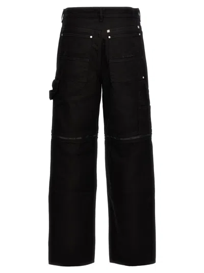 Givenchy Zip-off Carpenter Denim Cargo Pants In Black