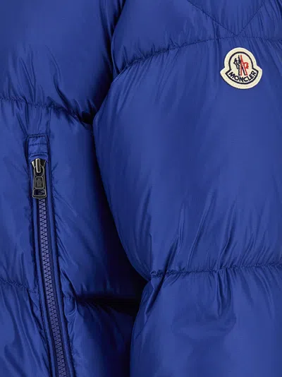 Moncler Down Jacket In Blue