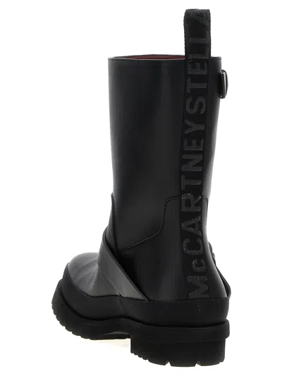 Stella Mccartney Trace Ankle Boots With Alter Mat Finish In Black