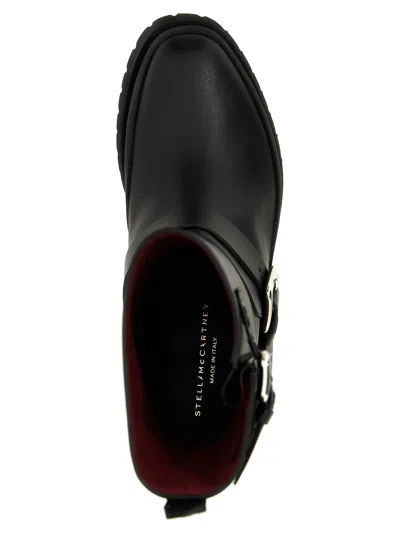 Stella Mccartney Trace Ankle Boots With Alter Mat Finish In Black