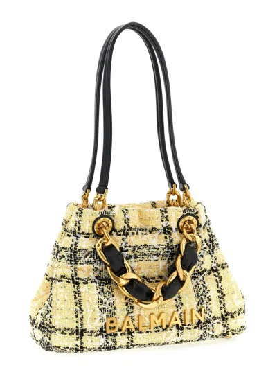 Balmain Shoulder Bag In Cream