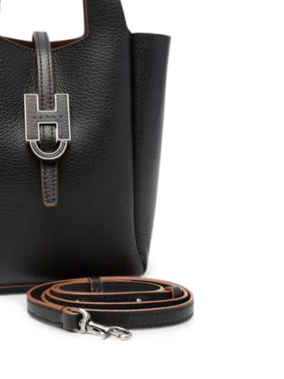 Hogan Top Handle Bag In Black