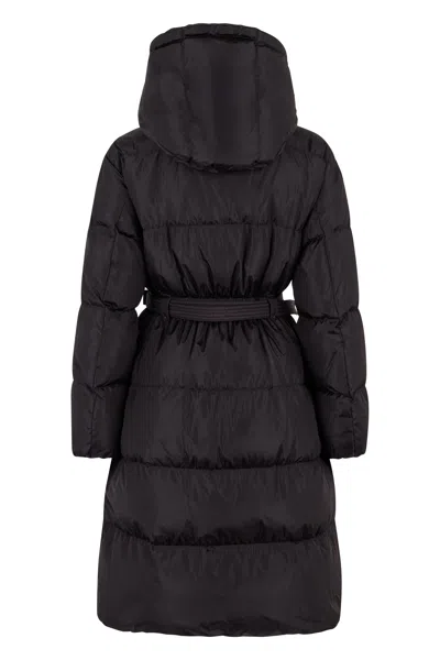 Moncler Quilted Down Down Jacket In Black