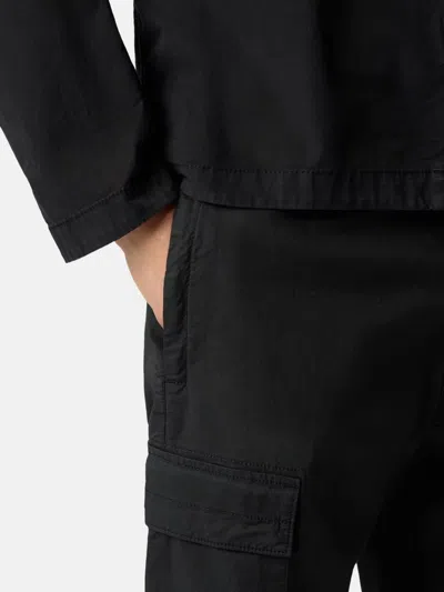 Stone Island Multi-pocket Cargo Cargo Pants In Black