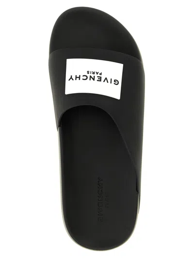 Givenchy Label Logo Mules In Black