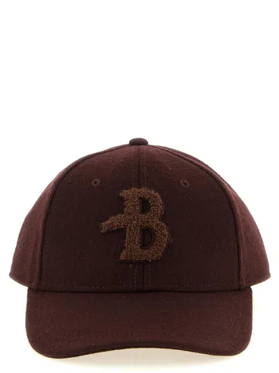 Ballantyne Monogram Patch Cap In Brown
