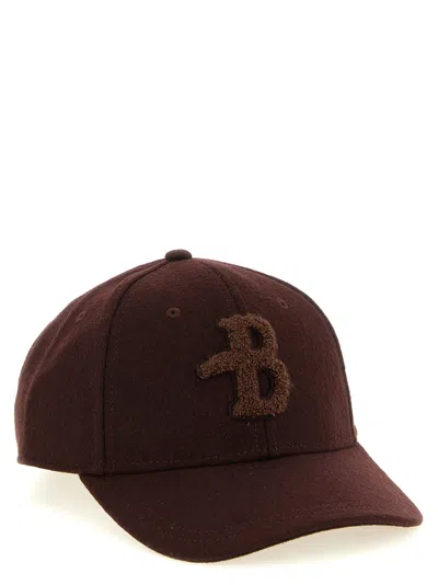 Ballantyne Monogram Patch Cap In Brown