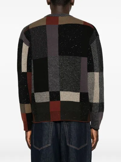 Paul Smith Patchwork Knit Sweater In Multi