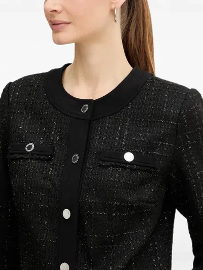 Morgan Button Patch Pocket Jacket In Black