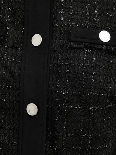 Morgan Button Patch Pocket Jacket In Black