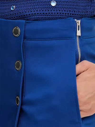 Morgan Button-embellishment Shorts In Blue