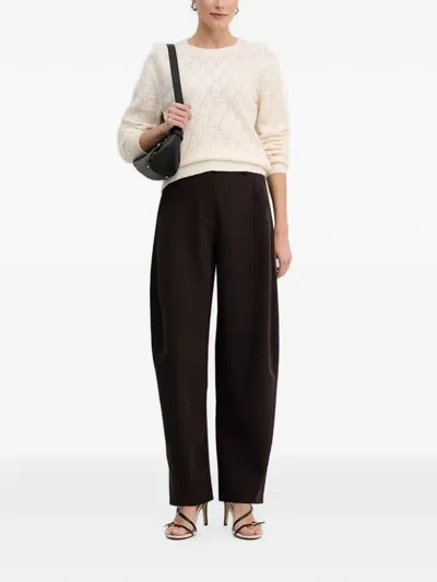Morgan Diamond Pattern Sweater In Neutral