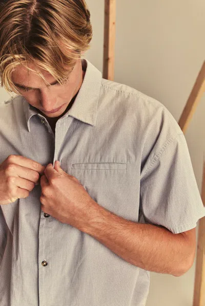 Elwood Boxy Button Up In Gingham