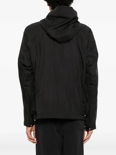 Ten C Hooded Flap-pocket Jacket In Black