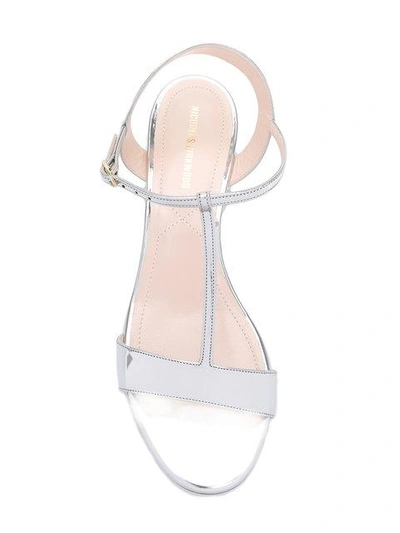 Shop Nicholas Kirkwood 18mm Casati Pearl T-bar Sandals - Metallic