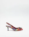 DOLCE & GABBANA SLINGBACK PUMP IN PRINTED BROCADE,CG0183AG003HW672