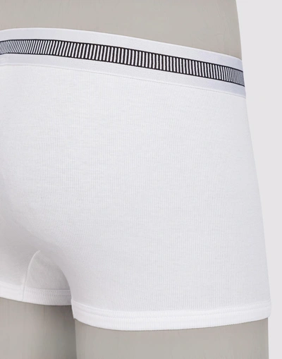 Shop Dolce & Gabbana Boxers In Cotton In White