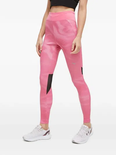 Mizuno Dot Pattern Leggings In Pink