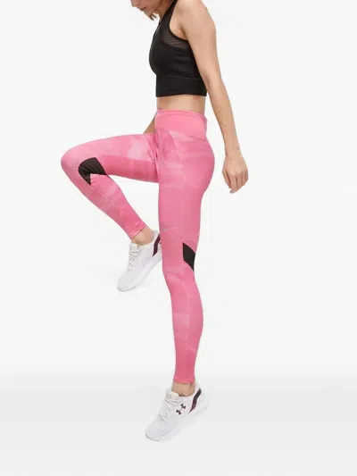 Mizuno Dot Pattern Leggings In Pink