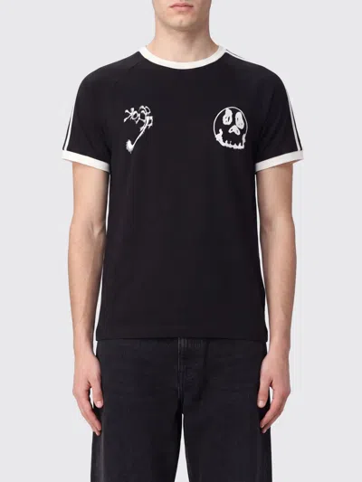 Y-3 Graphic Cotton Short-sleeve T-shirt In Black