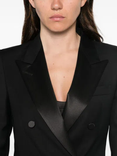 Tagliatore Double-breasted Virgin Wool Suit Jacket In Blue