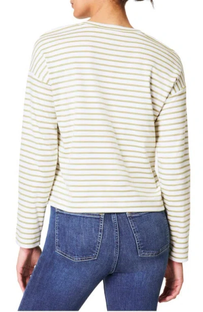Spanx ® Stripe Boxy Top In White